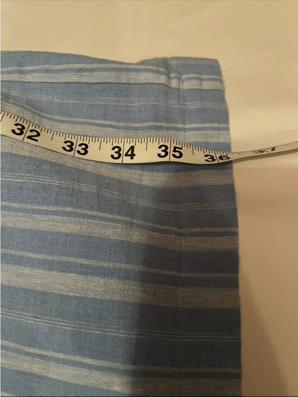NWT Anthropologie size 12 linen blend mini dress in blue stripe - Picture 11 of 11
